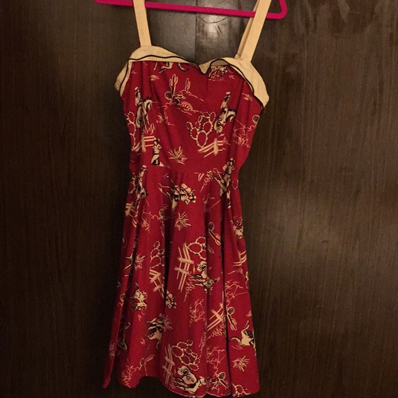 cowboy print dress
